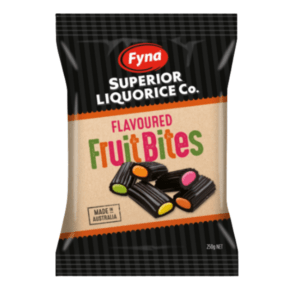 Fyna Liquorice Fruit bites 250g